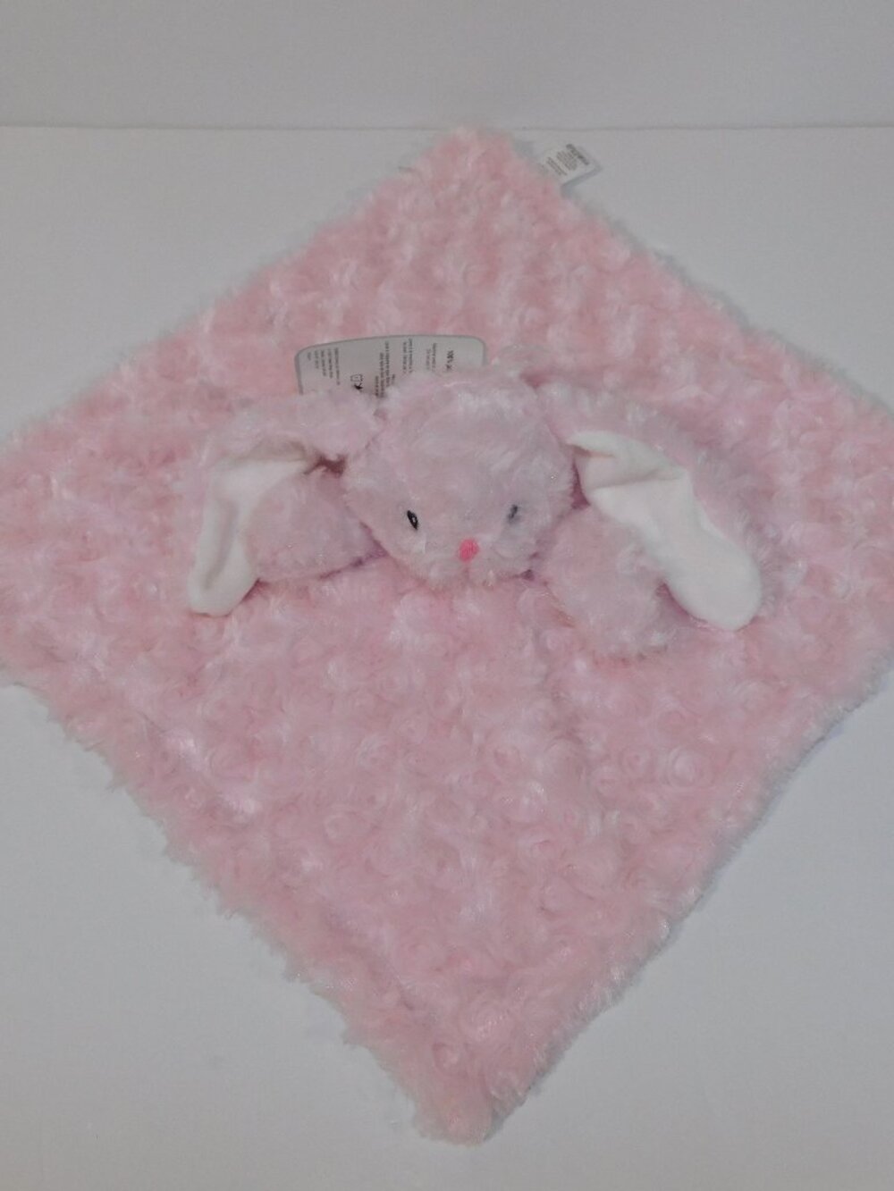 Necessities Tendertyme Pink Swirl Bunny Rabbit Security blanket Baby Lovey NEW